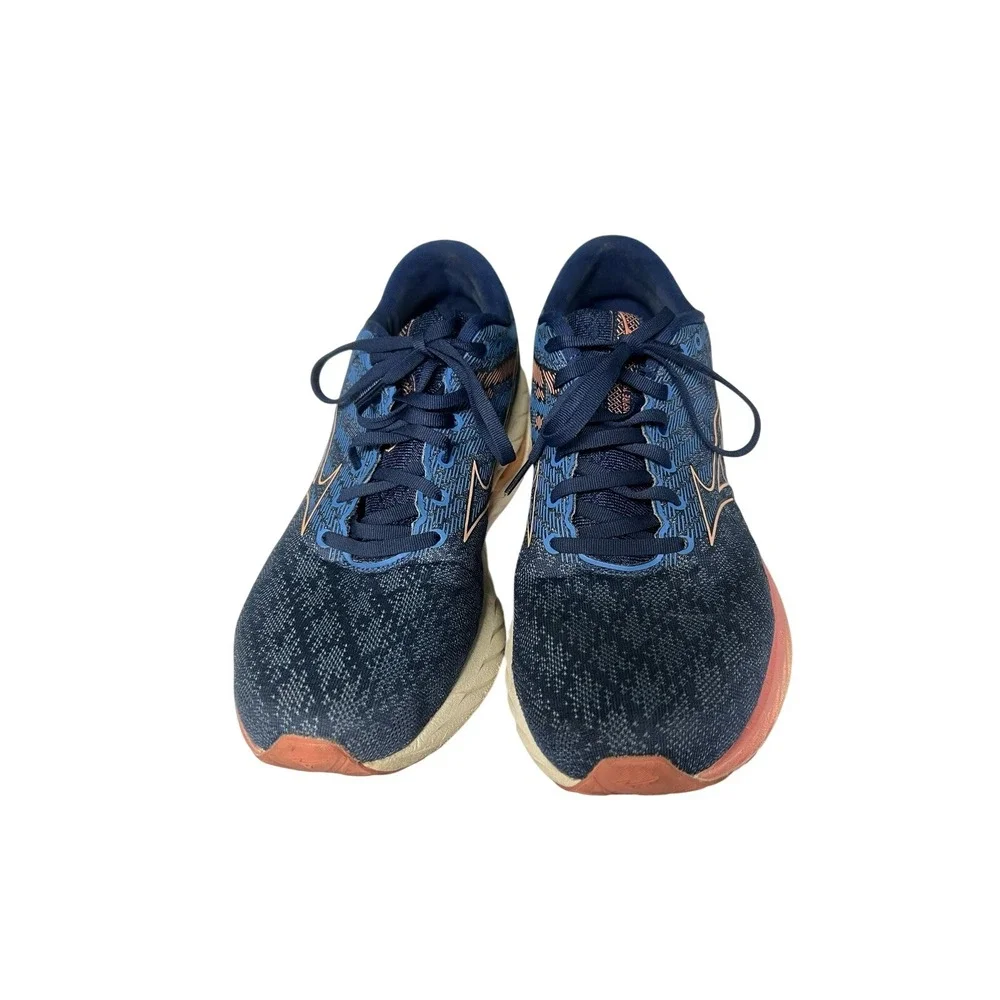 Mizuno Wave Rider 25 Women's Running Shoes Blue Pink Size 11.5 Athletic Sneakers